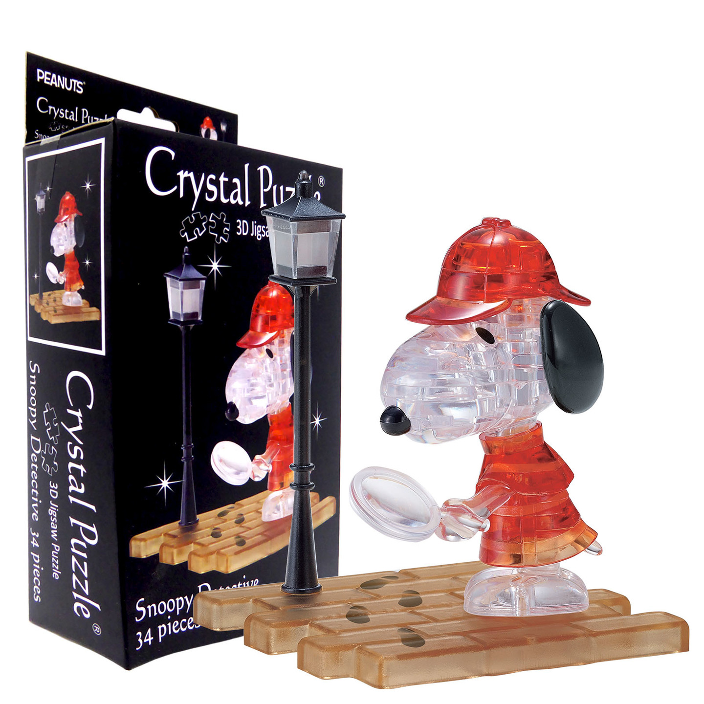 3D Crystal Puzzle Snoopy Detective