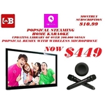 Popsical Remix Steaming Home Karaoke With Two Wireless Microphone