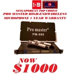 PRO MASTER HIGH QUALITY UHF Wireless MicrophonePM-888 2pcs