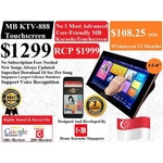SG MB Karaoke KTV-888 Home Karaoke Touchscreen V2 System Songs Cover With Copyright License