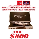 PRO MASTER HIGH QUALITY UHF Wireless Microphone PM-886 2pcs