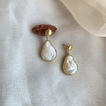 Uneven Pearl Earrings