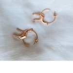Camel Hoops- Rose Gold