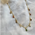 Navratana Bar Necklace