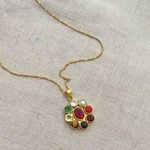 Navratana pendant + chain