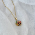 Navratana pendant + chain