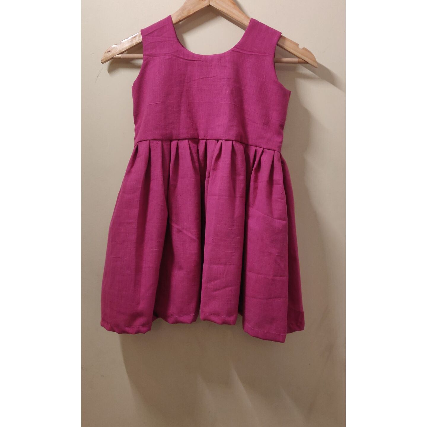 Plain cotton frock