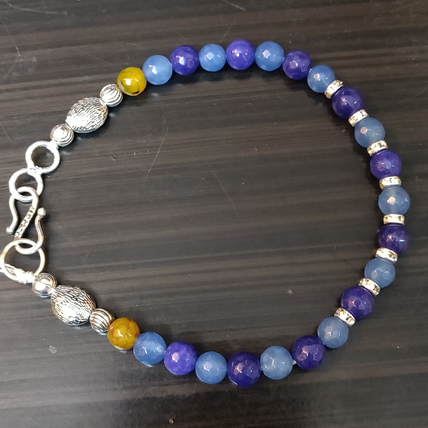 Multi colored Semi precious beads bracelet