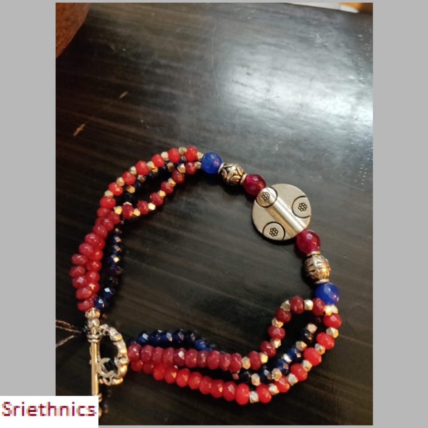 Semi-precious beads bracelet