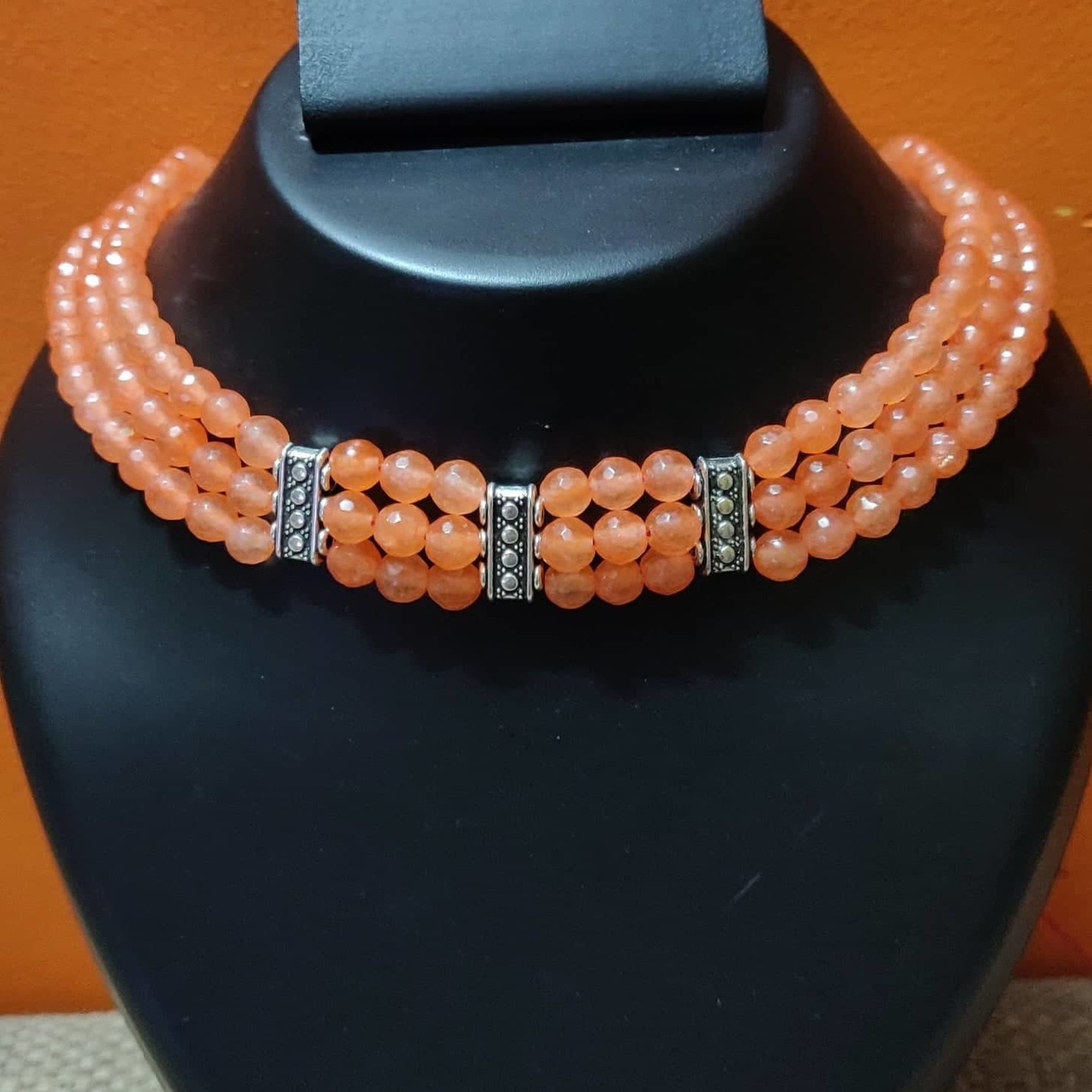 Semi precious beads necklace