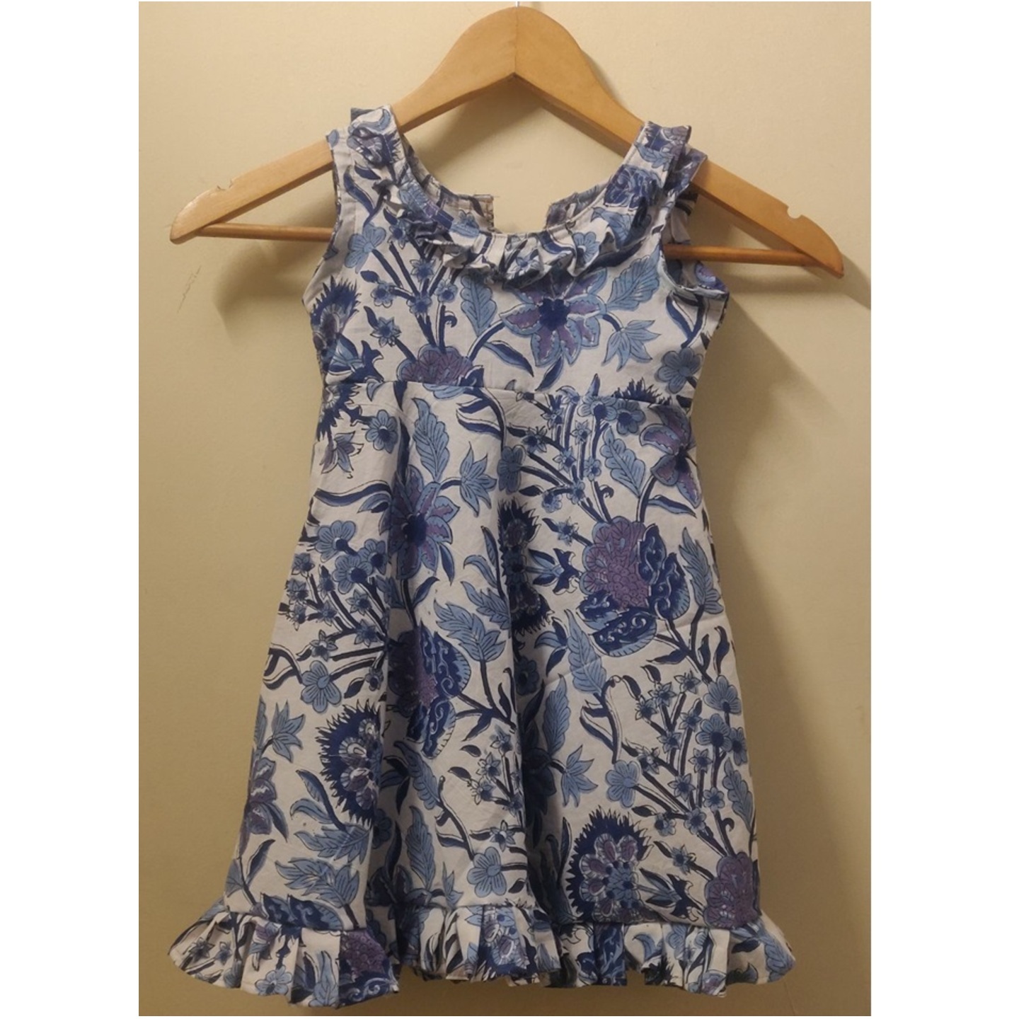 Mul cotton block print dress