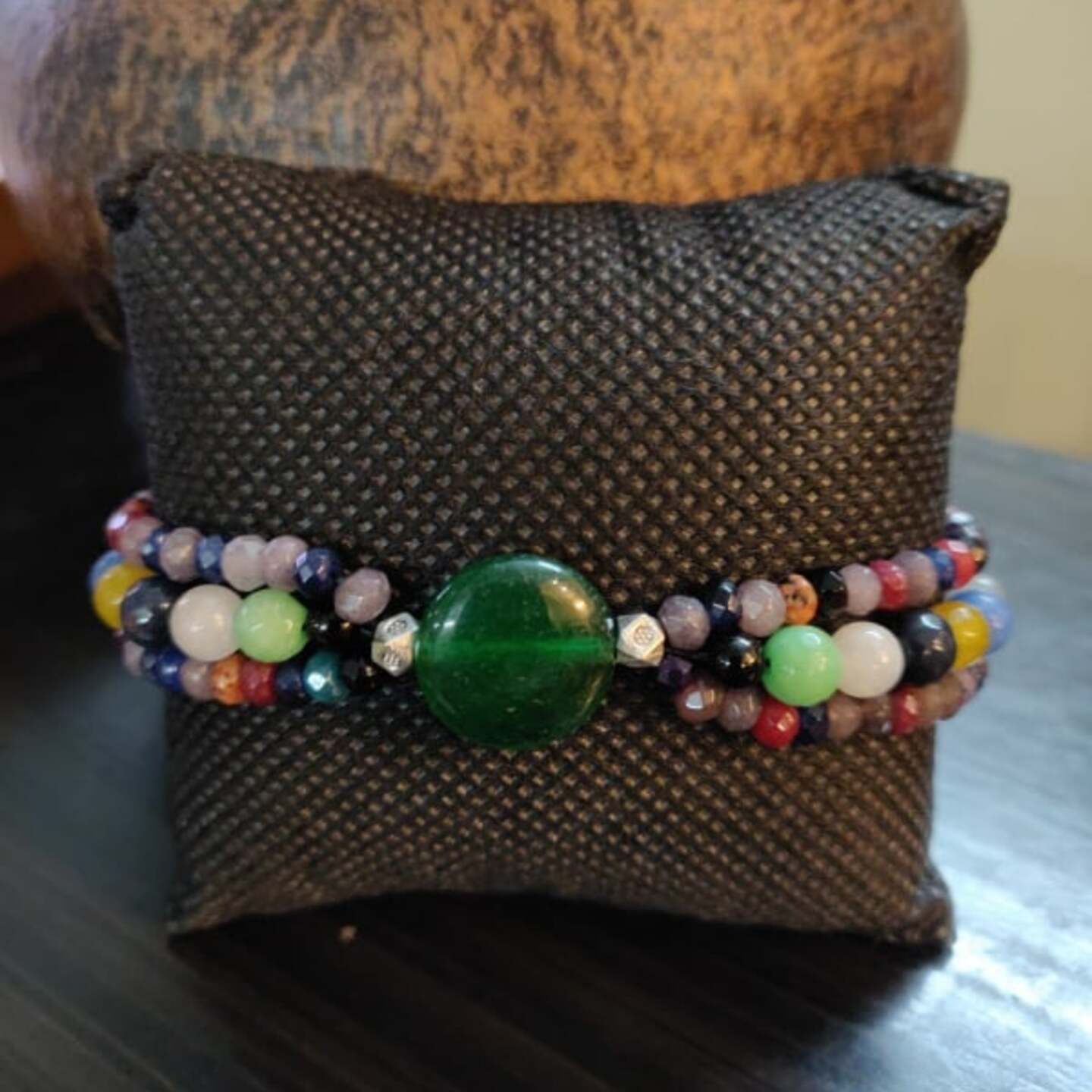 Semi-precious beads bracelet