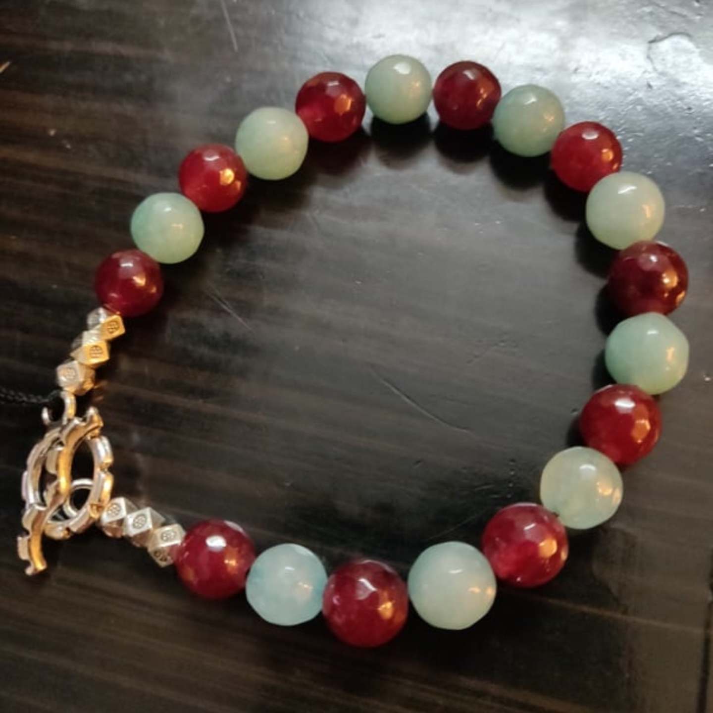 Semi precious beads bracelet