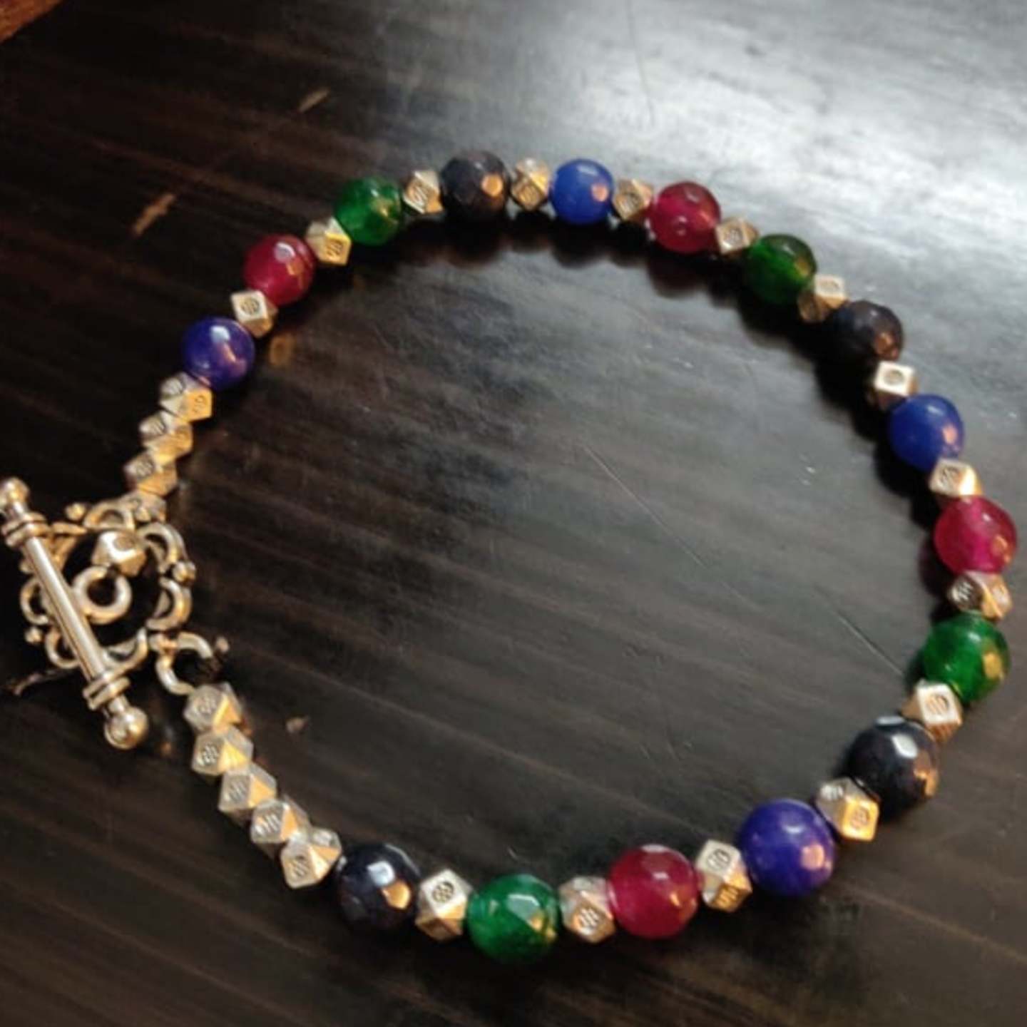 Multi colour beads bracelet