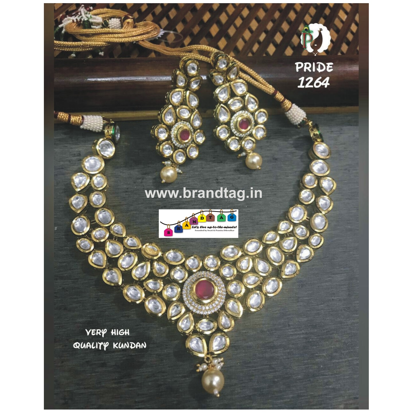 Exquisite Kundan Necklace Set!