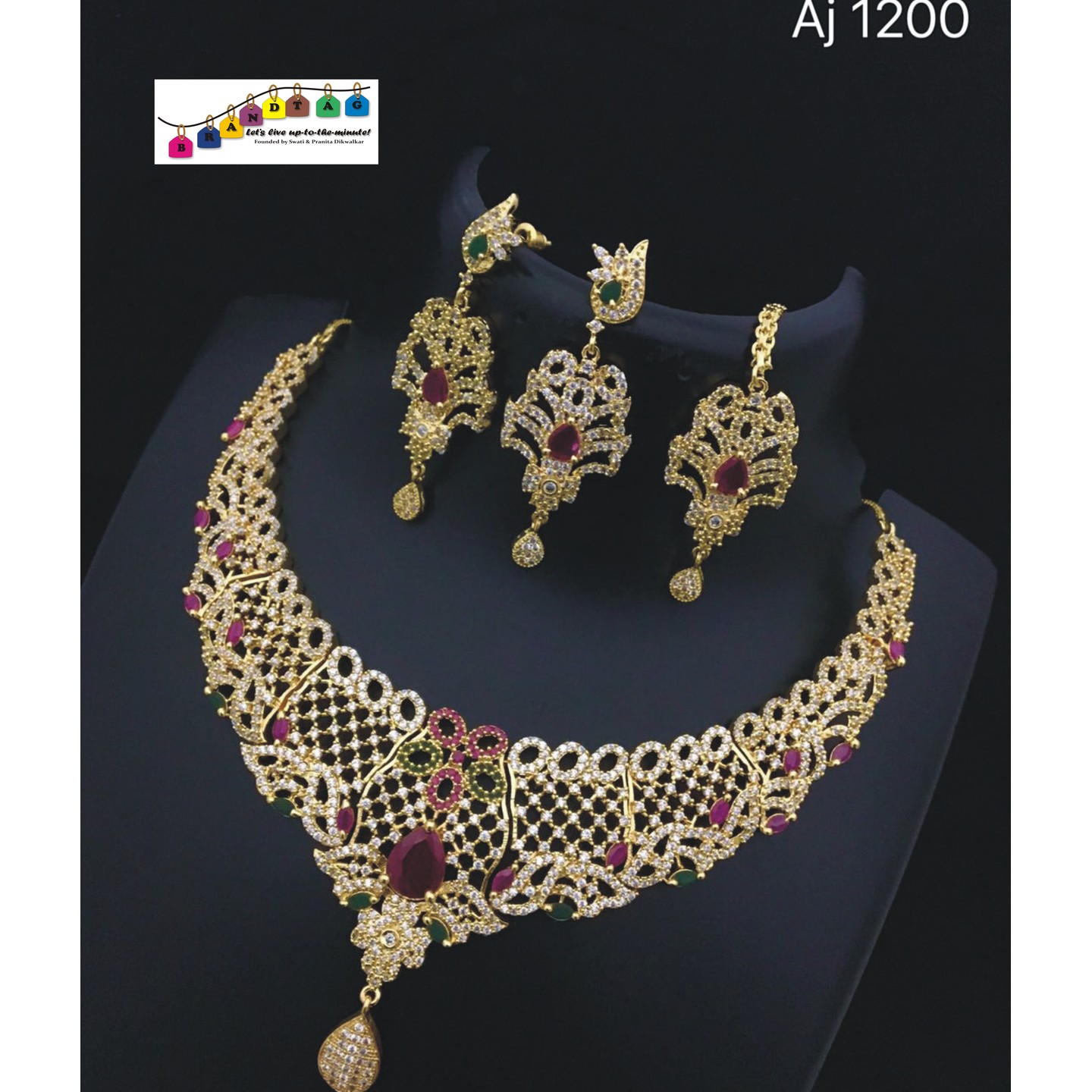 Sparkling Necklace set!! Teej Collection!!