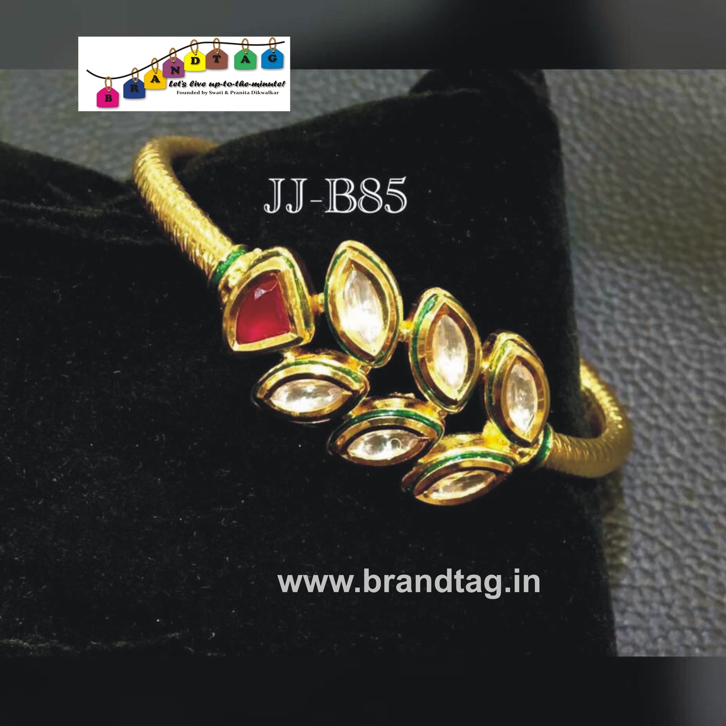 Special Raksha Bandhan collection!! Royal elegant  Kundan Kada bracelet..!!
