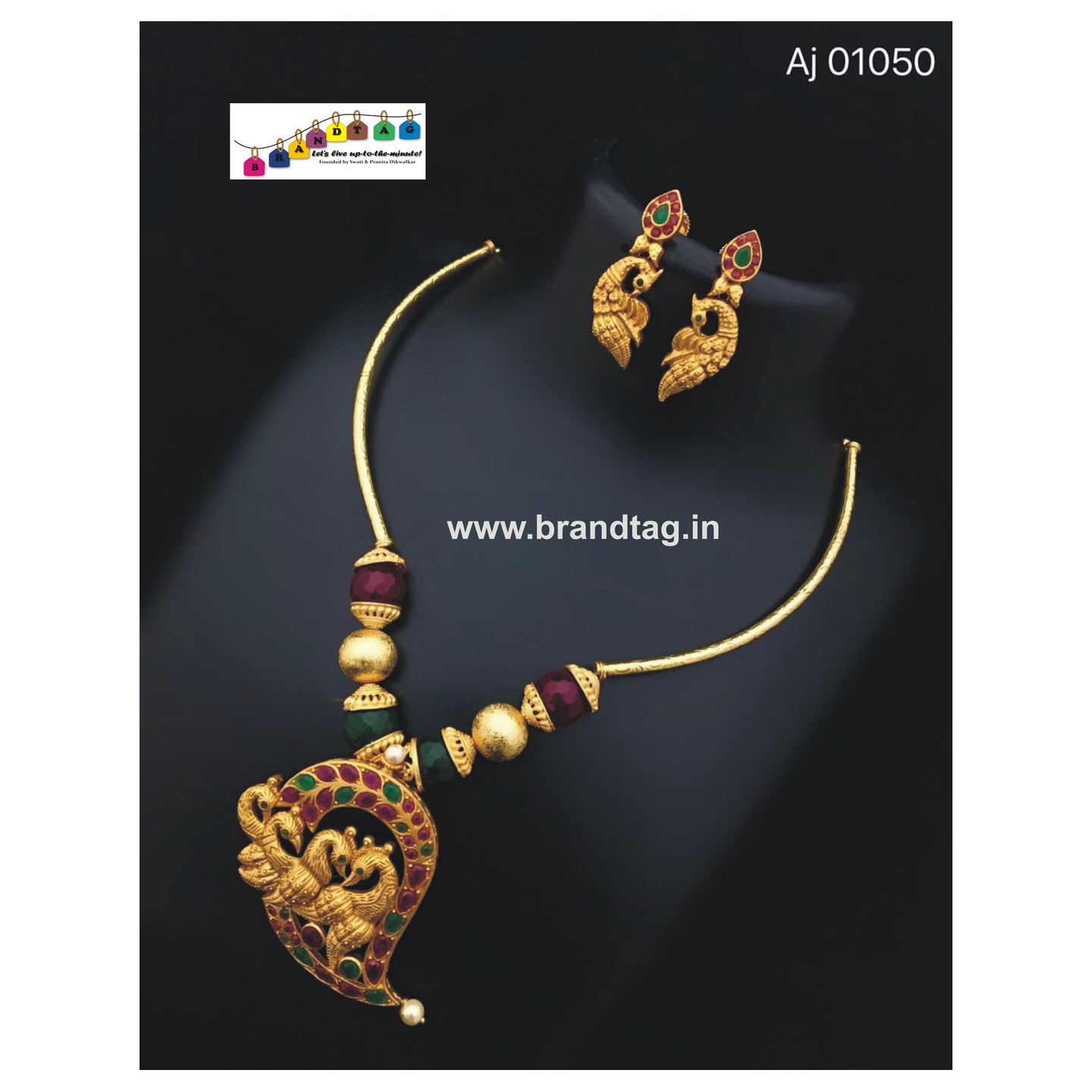 Special Ganesh Festival Collection .Love Birds Necklace set!
