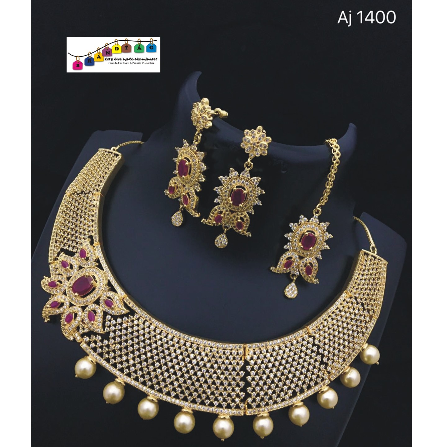 Eye pleasing Traditional Necklace Set!! Teej Collectiona!!