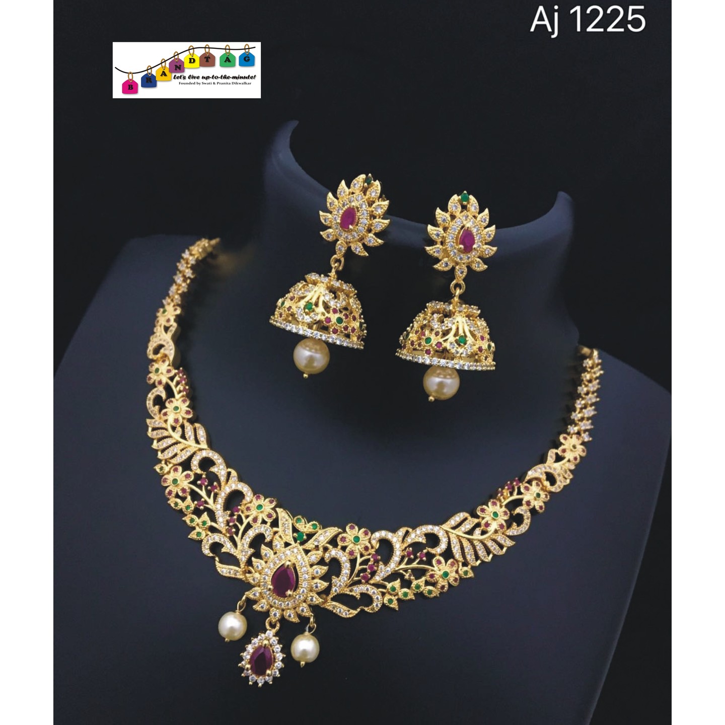 Traditional yet  fashionable necklace set!! Teej Collection!!