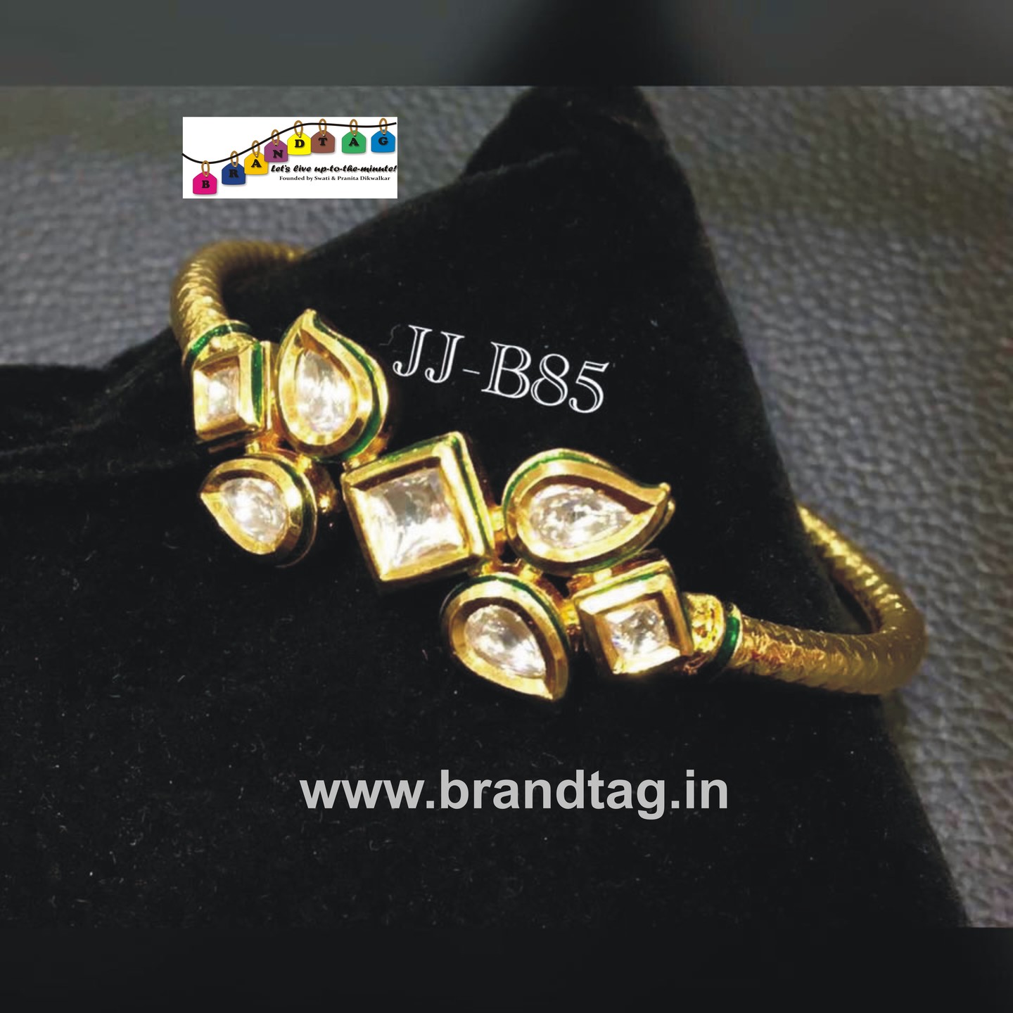 Special Raksha Bandhan collection!! Royal elegant Kundan Kada Bracelet..!