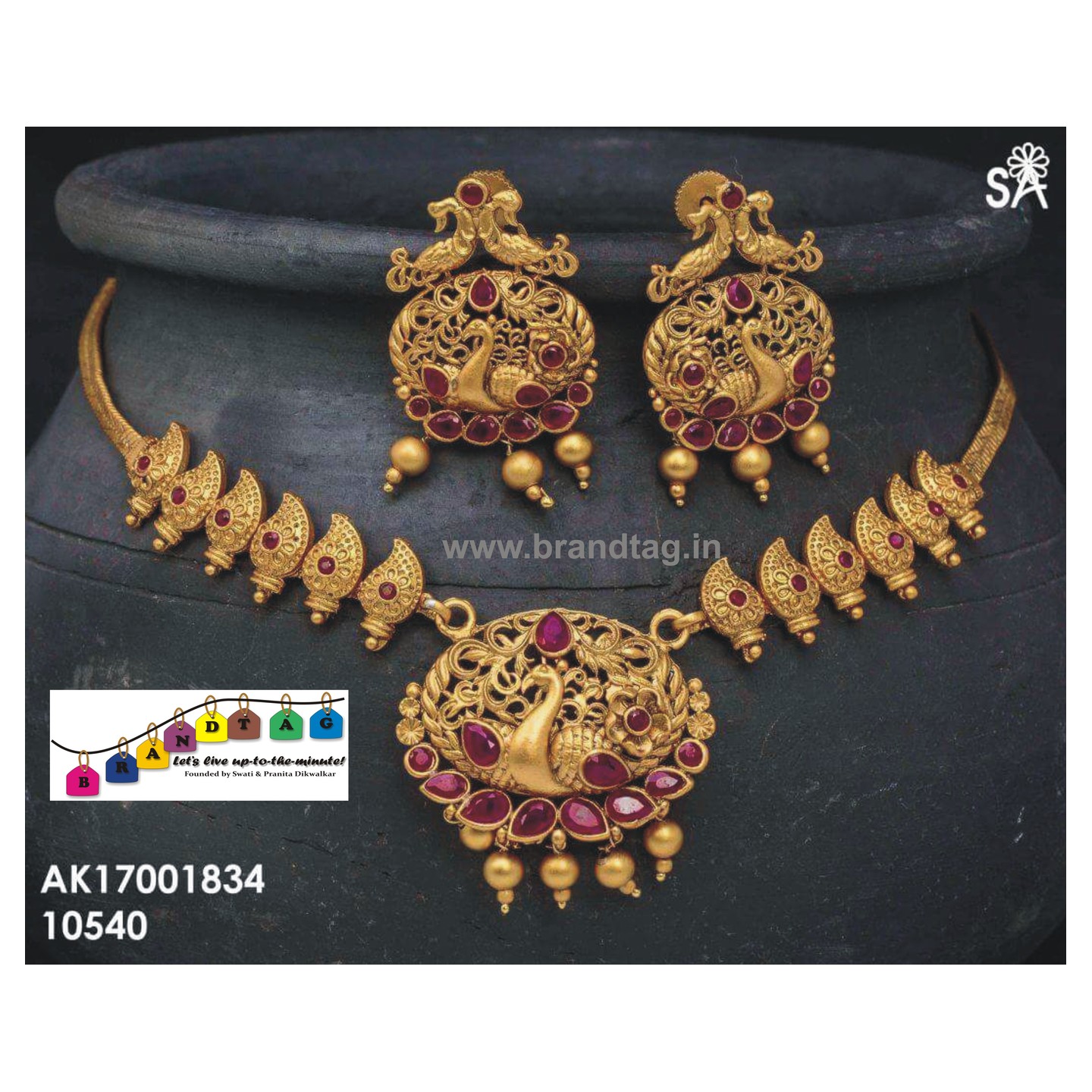 Traditional Royal Golden Necklace set!