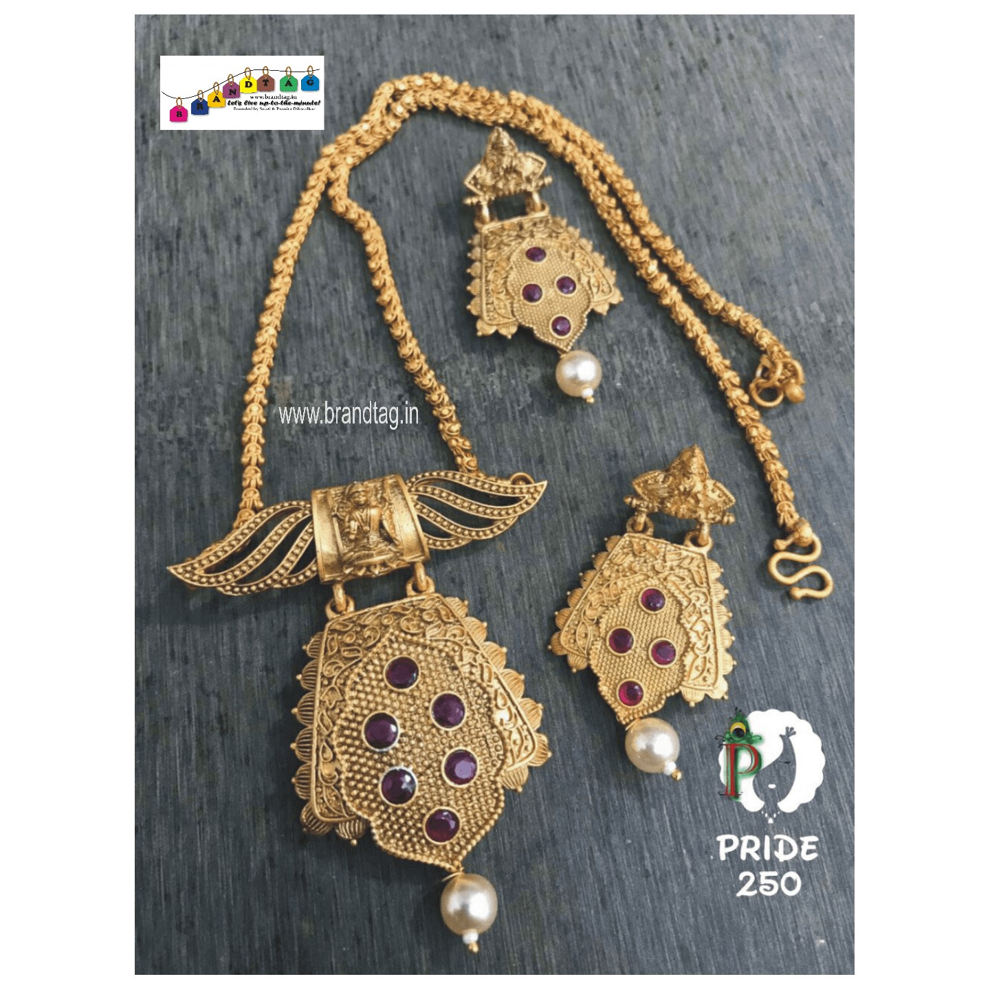 Exclusive Diwali Collection - Golden wings Necklace set!