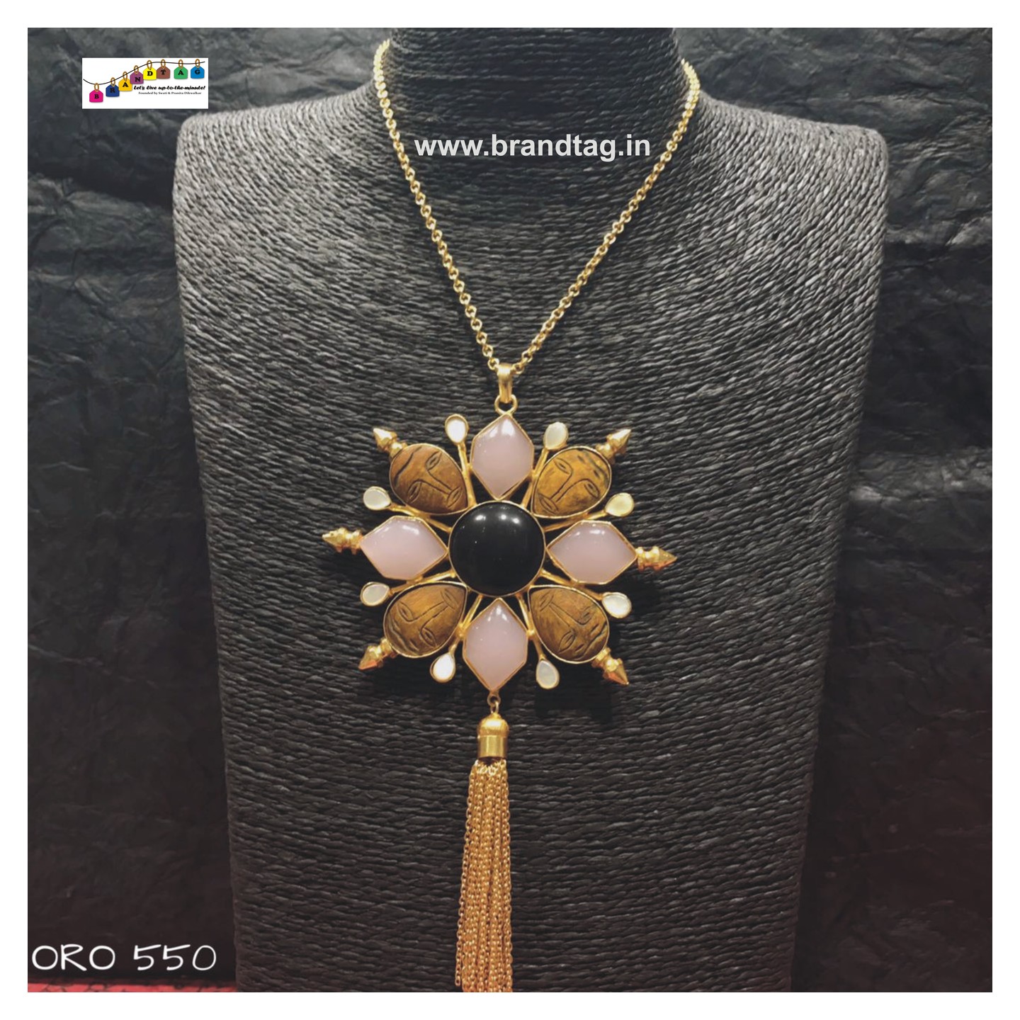 Dussehra Collection... Contemporary Golden Long Ora Necklace!!