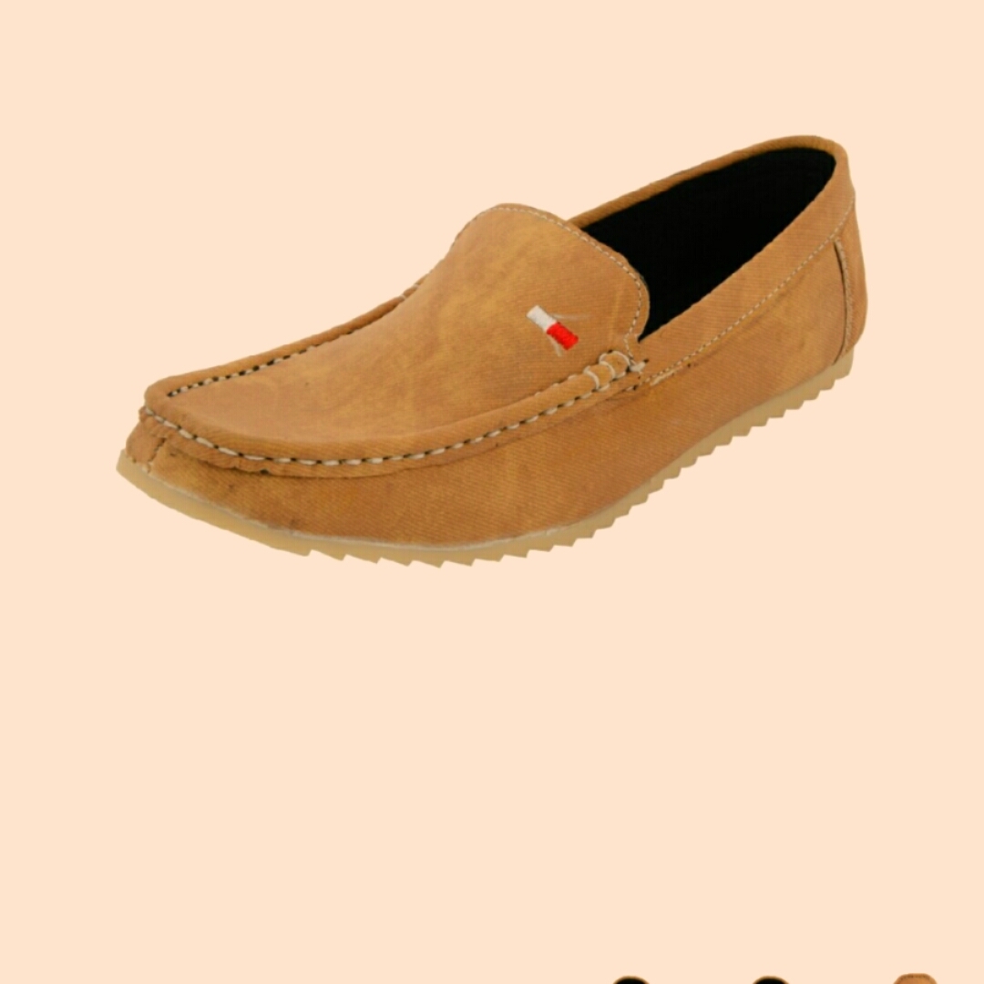 Genuine leather loafers(Tan)