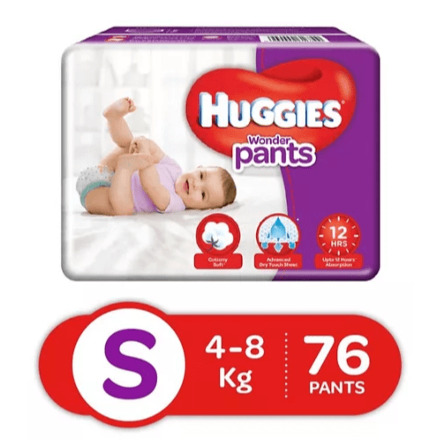 Huggies Wonder Pants Small Pant Style Diapers - 76 Pieces