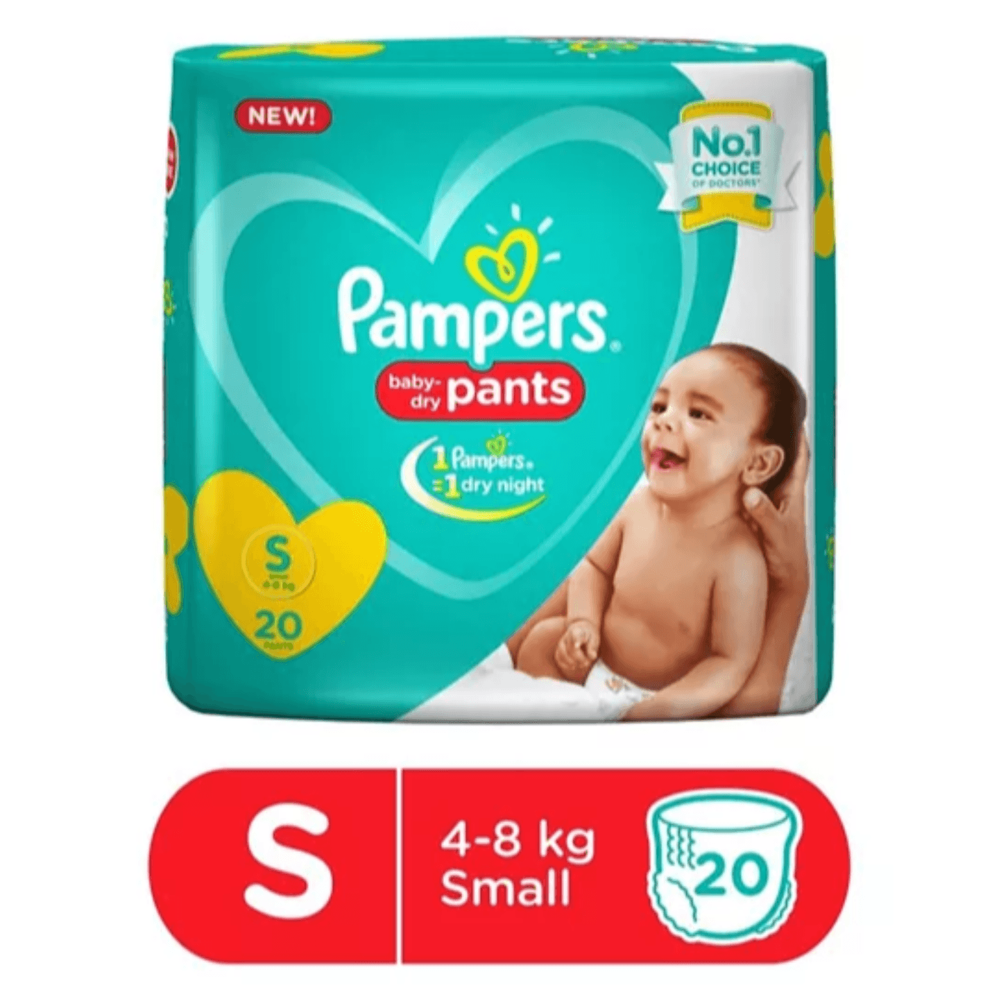 Pampers Pant Style Diapers Small Size - 40 Pieces