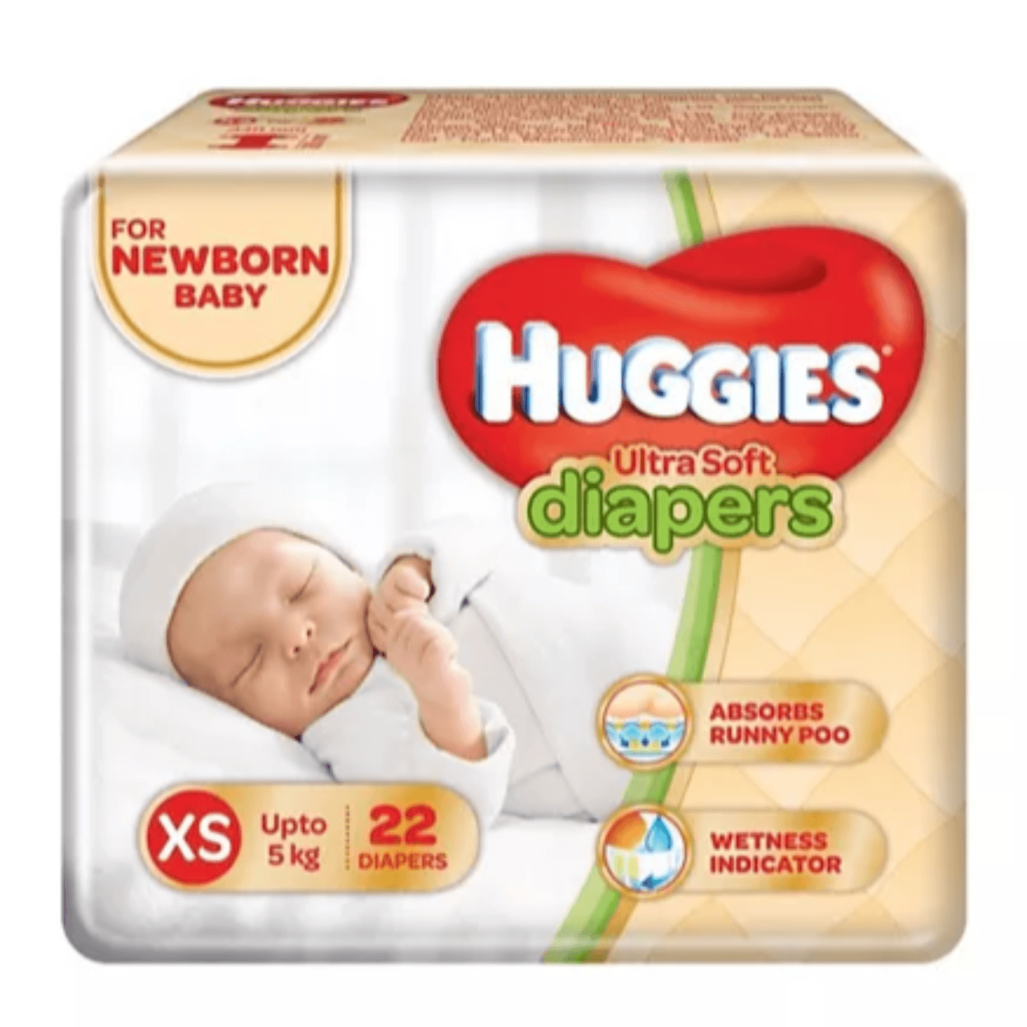 Huggies Ultra Soft Premium Diapers For New Baby- 22 Pieces