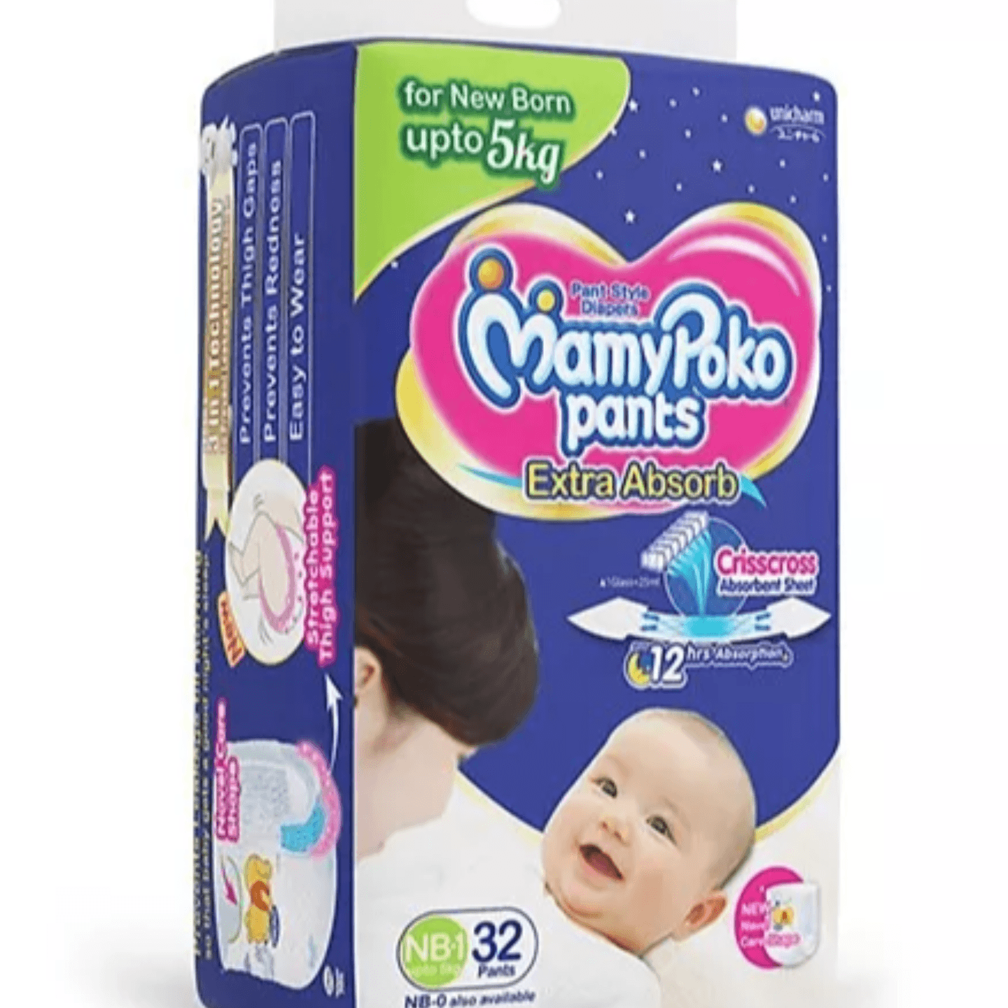 MamyPoko Extra Absorb Pant Style Diapers Extra Large Size - 26 Pieces