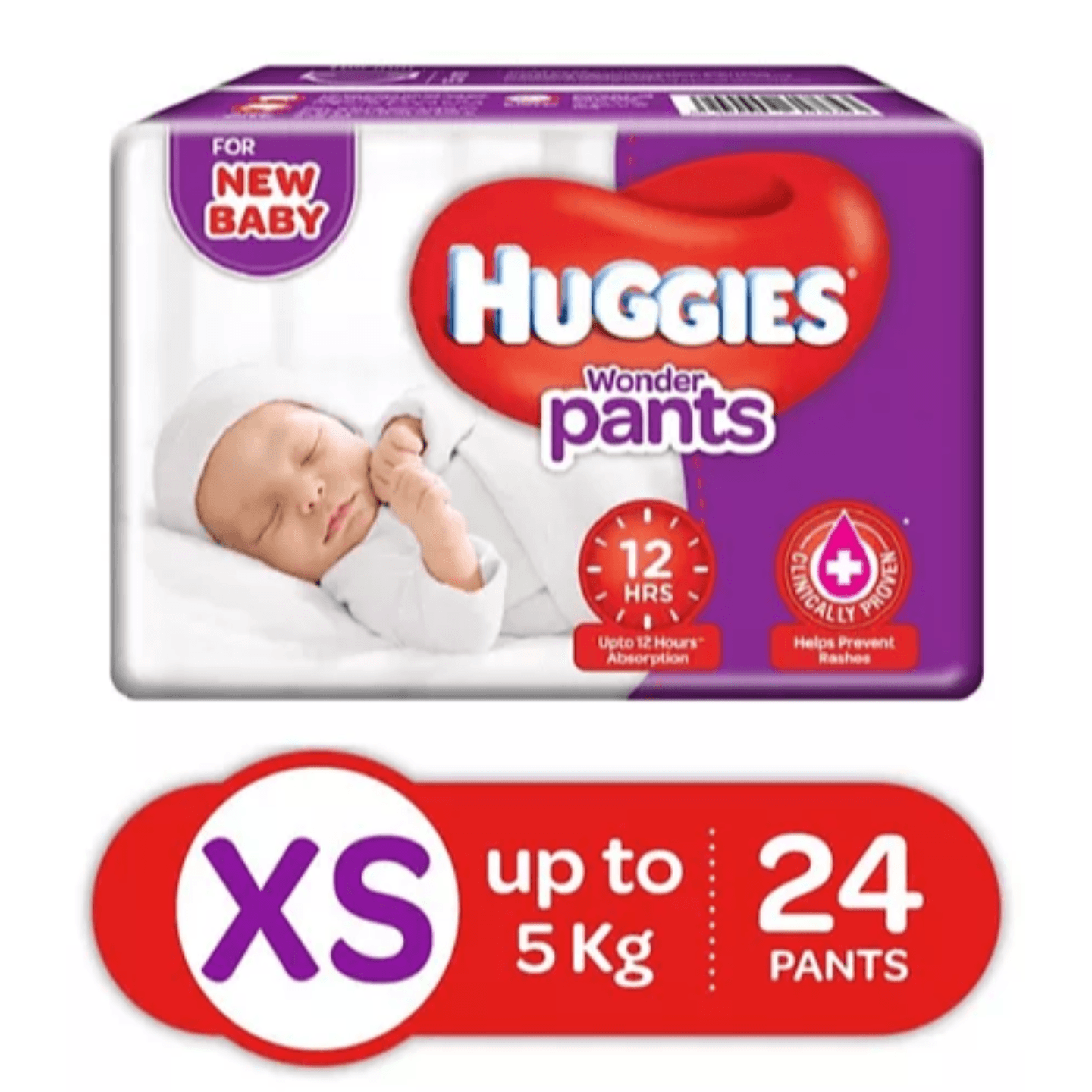 Huggies Wonder Pants Extra Small Pant Style Diapers - 12 Pieces