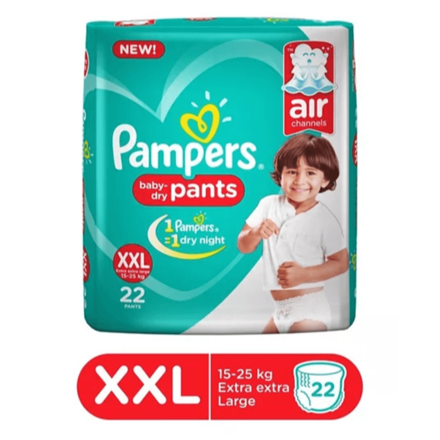 Pampers Pant Style Diapers Extra Extra Large Size - 22 Pieces