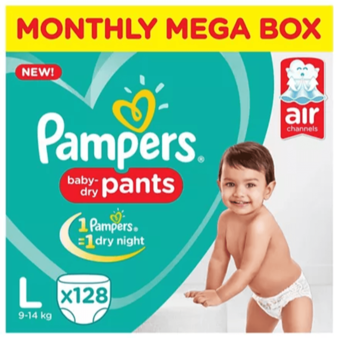 Pampers Pant Style Diapers Large - 64 Pieces