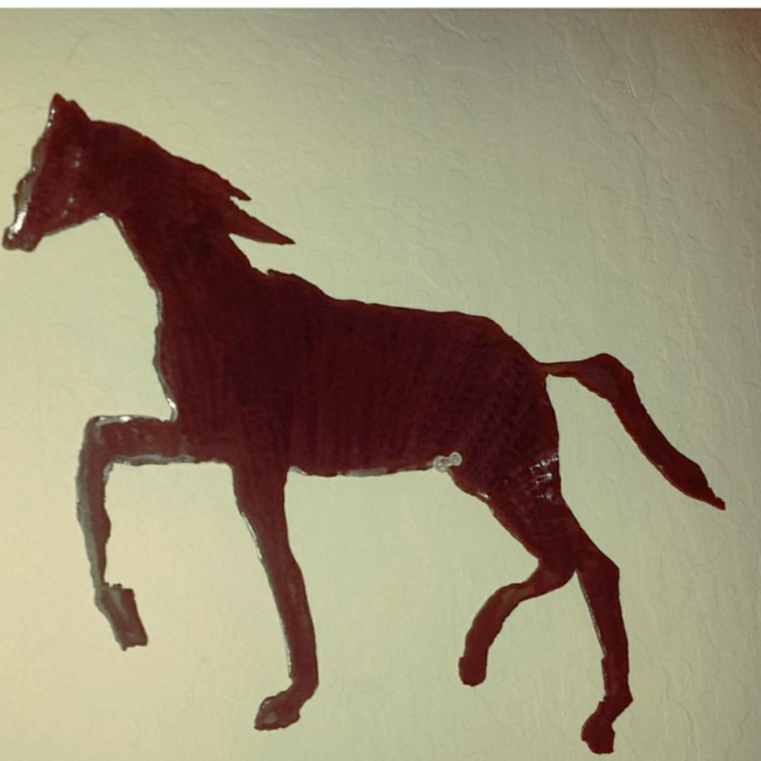 Medium Metal Art Horse Wall Hanging