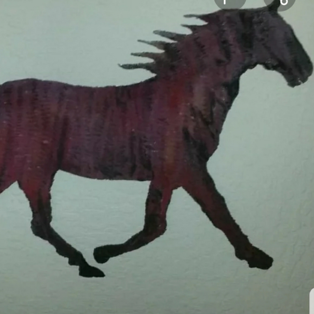 Gorgeous Metal Art Horse Wall Hanging