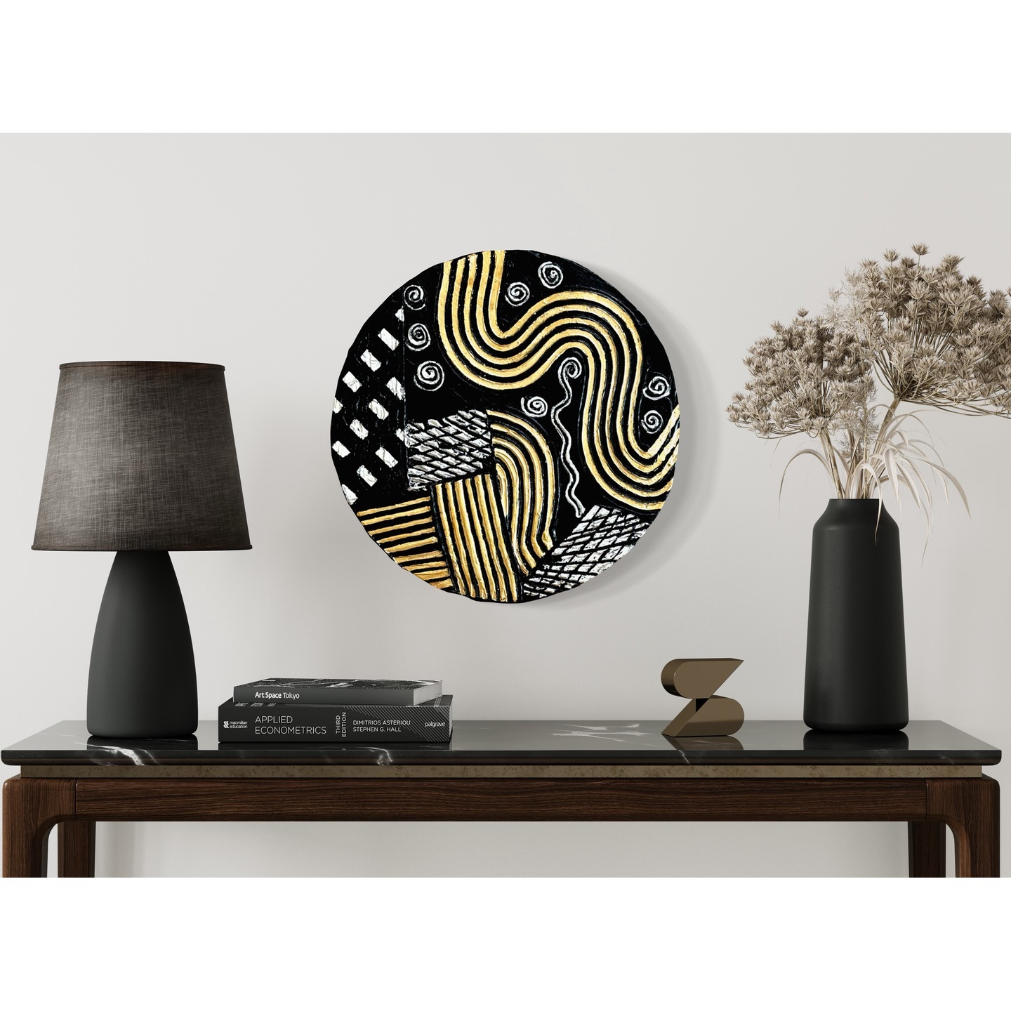 Gold and Silver Texture Art