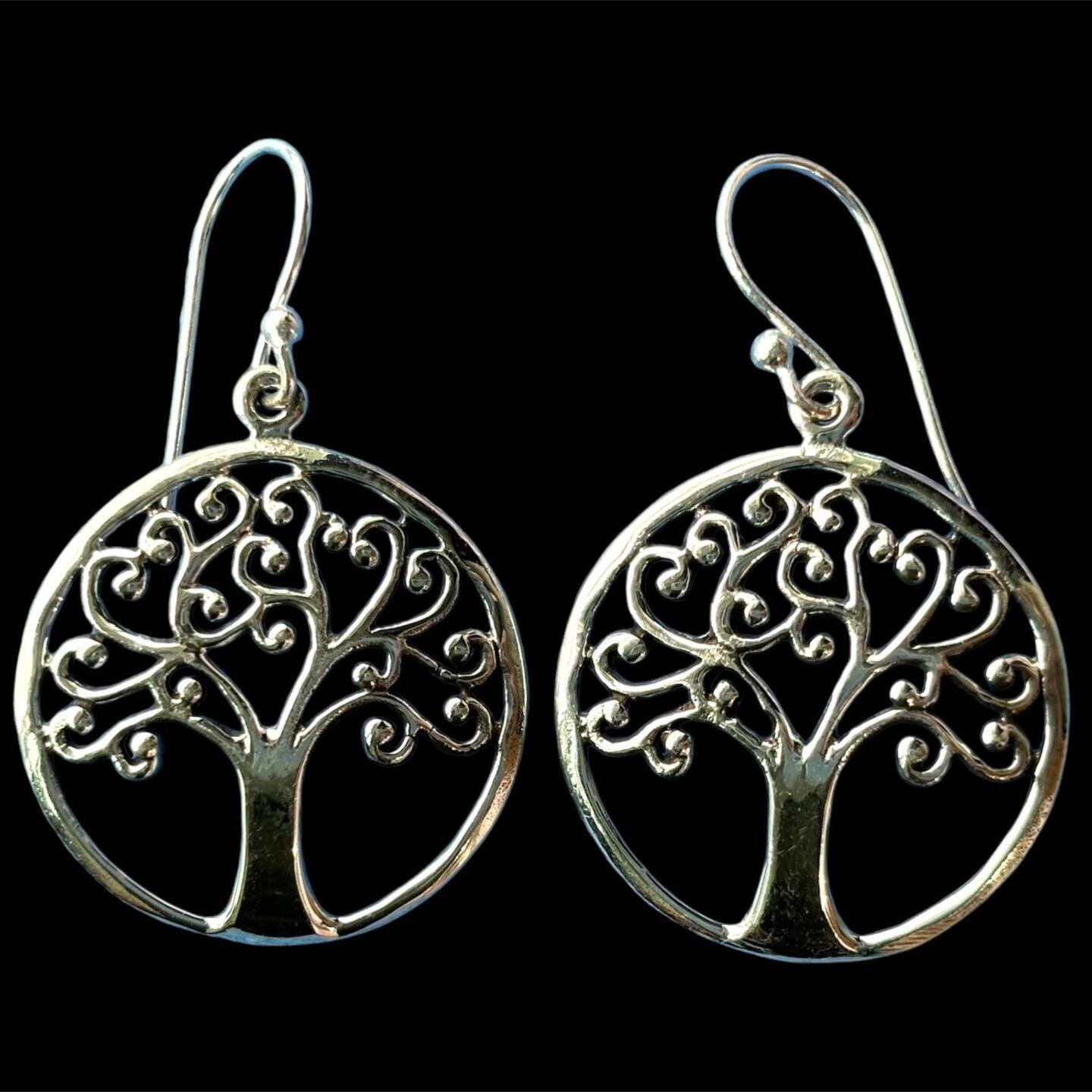 Tree of Life 925 Silver Earrings
