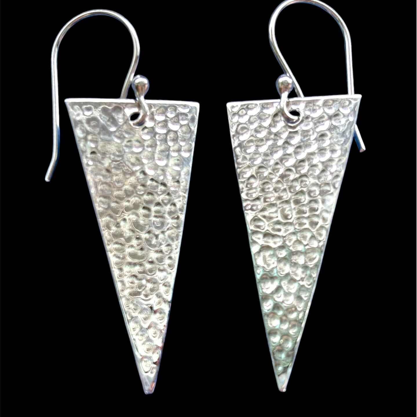 Triangle Silver Earrings