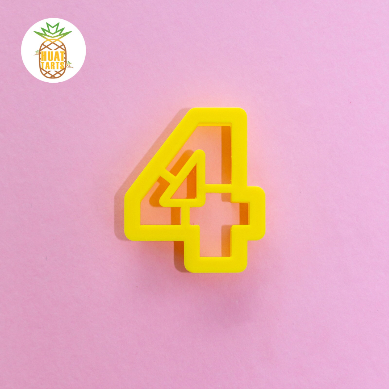 Number 4 cookie cutter