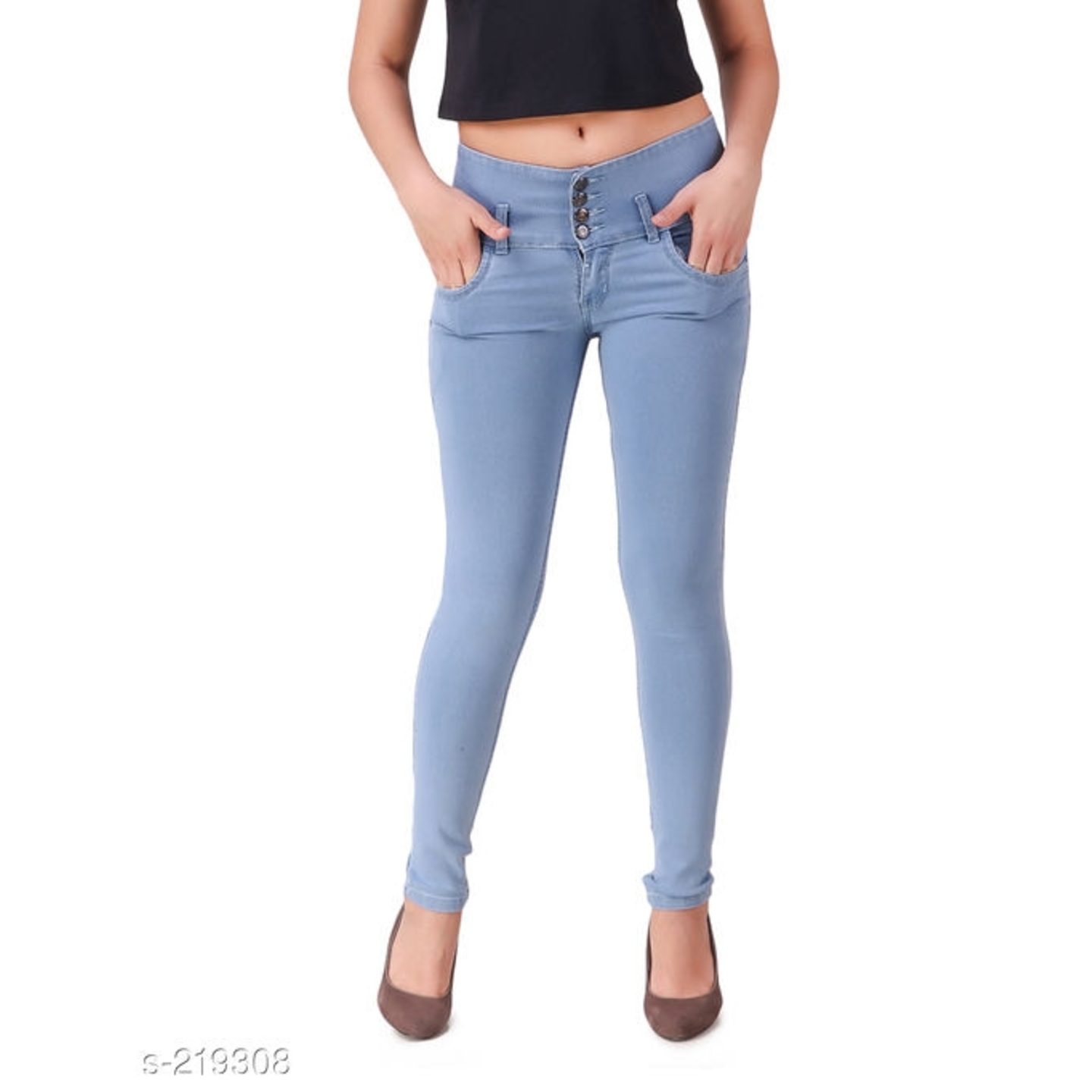 Trendy Denim Solid women's jeans (s-219308)