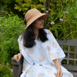 Mustard and Gold Lotus Kaftan