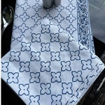 Buy Blue Geometric Table Napkins Order Blue Geometric Table Napkins