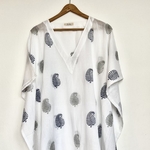 Blue & Silver Paisley Kaftan