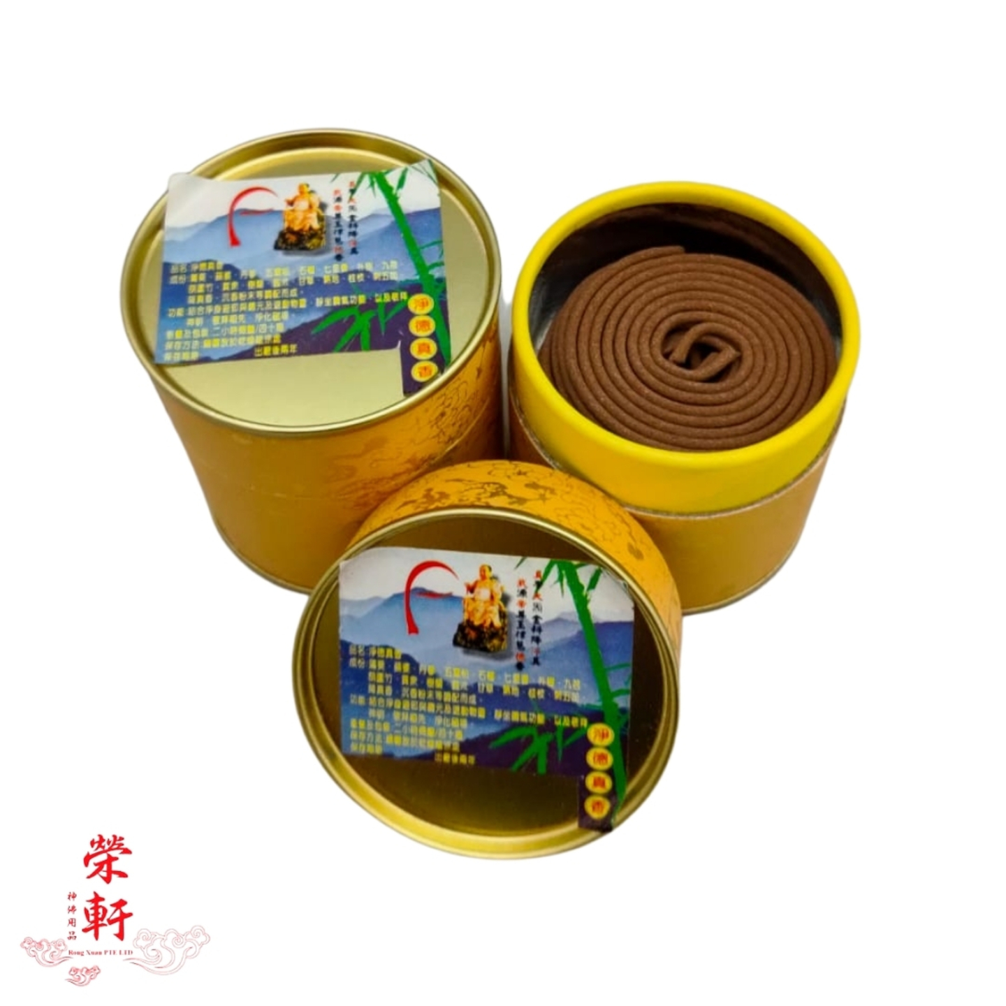 Taiwan Natural Herb Incense Coils 净德真香