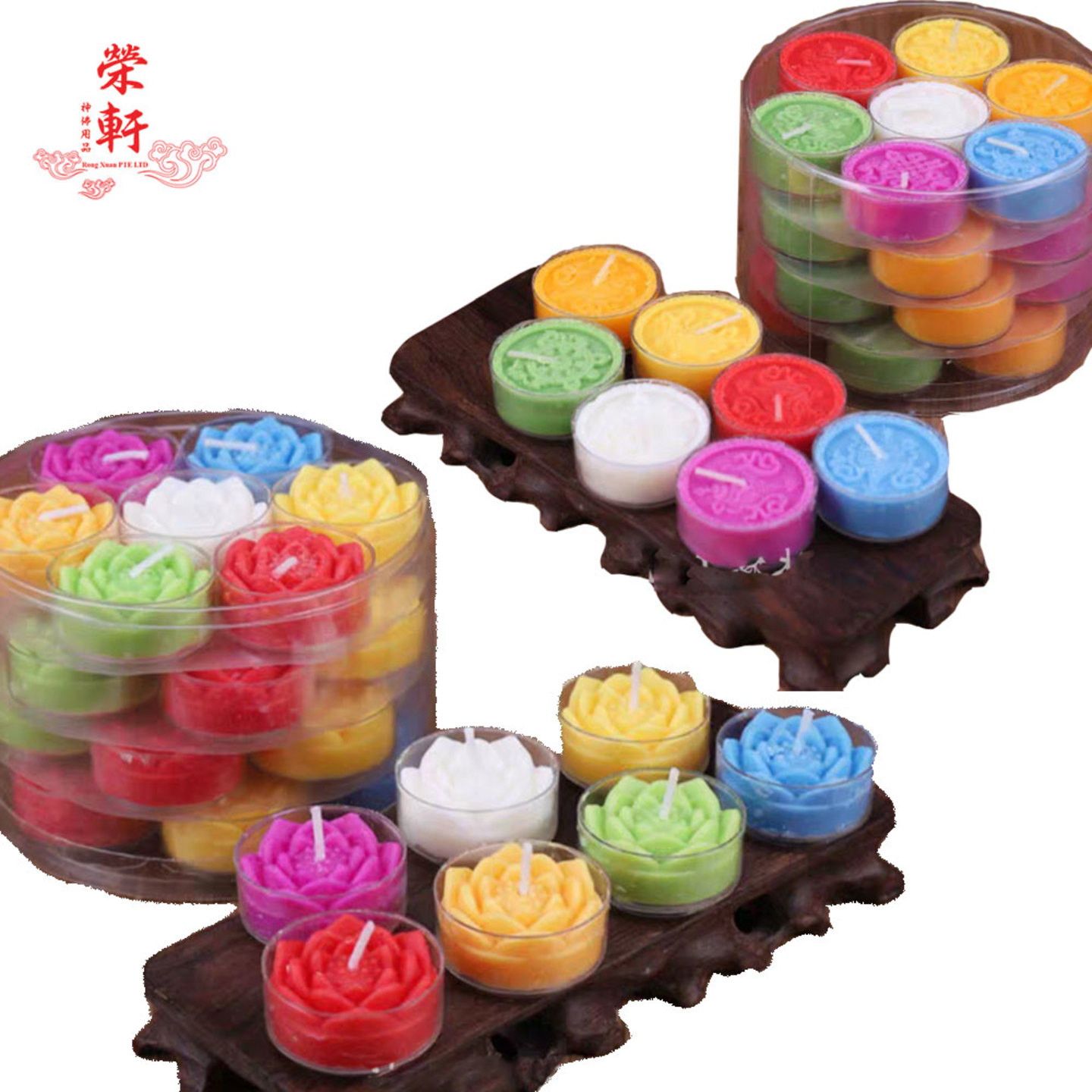 28Pcs Transparent Holder Shaped Candle