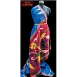 Royal blue bengal raw silk saree with jamdani pallu