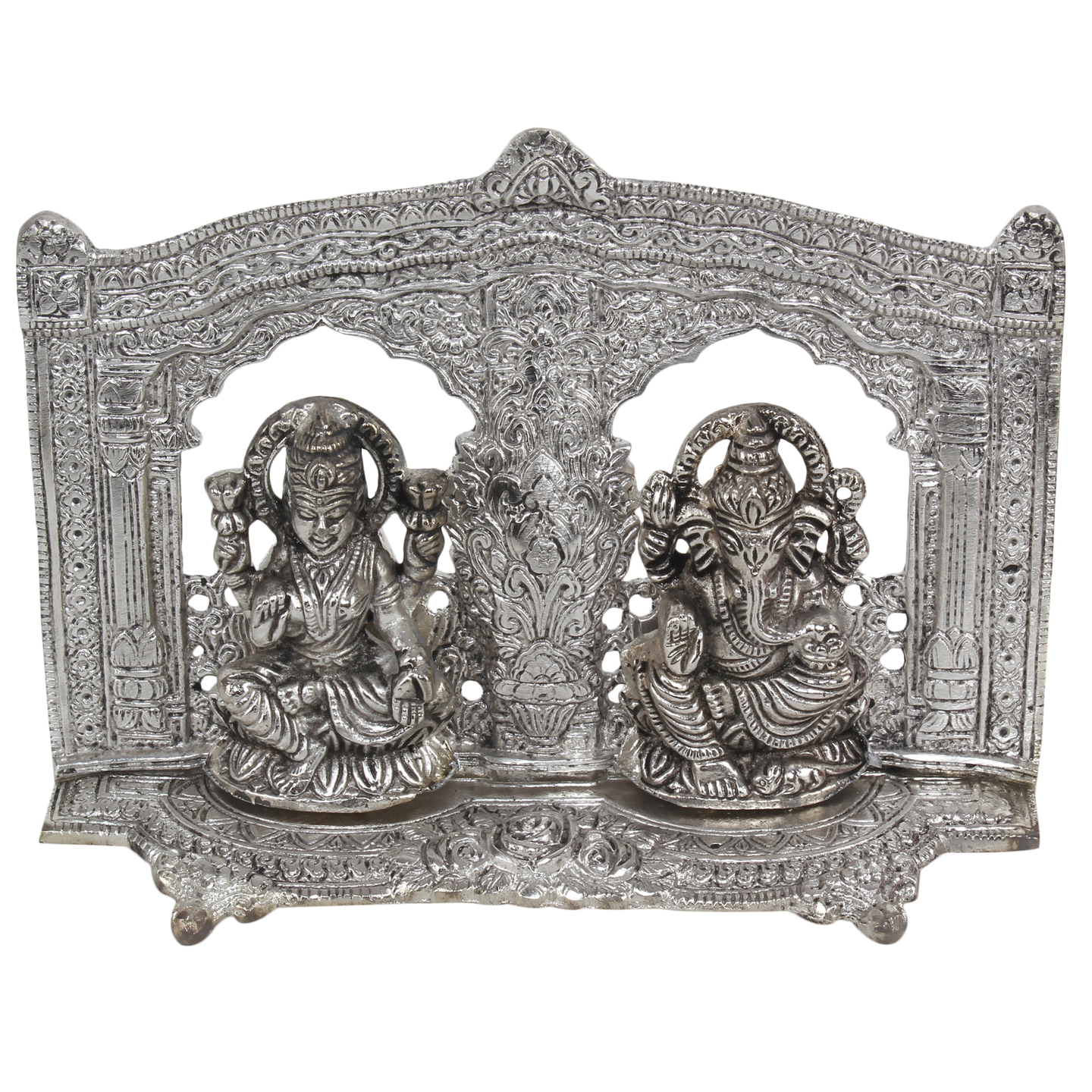 Ganesh Laxmi Silver finish